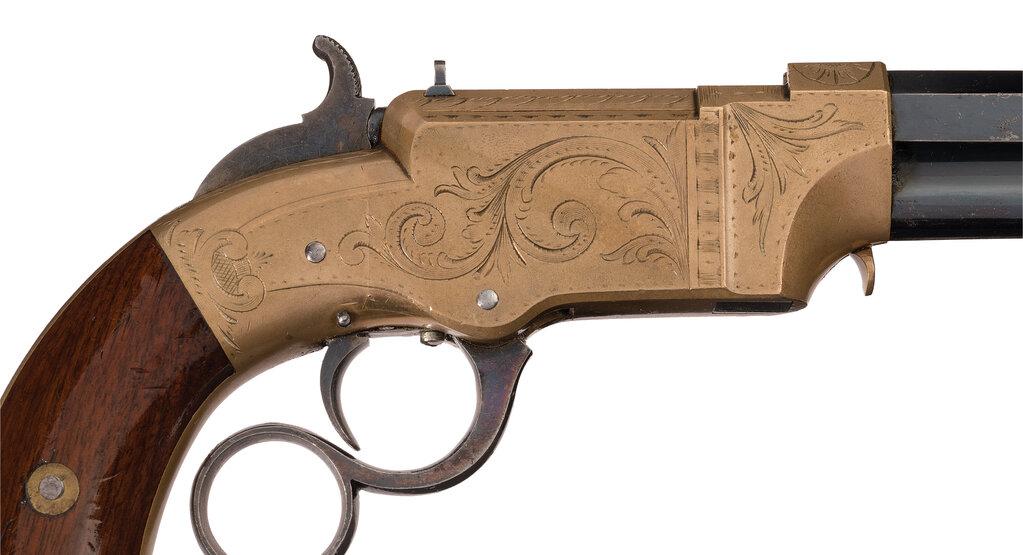Engraved New Haven Arms Co. No. 1 Pocket "Volcanic" Pistol