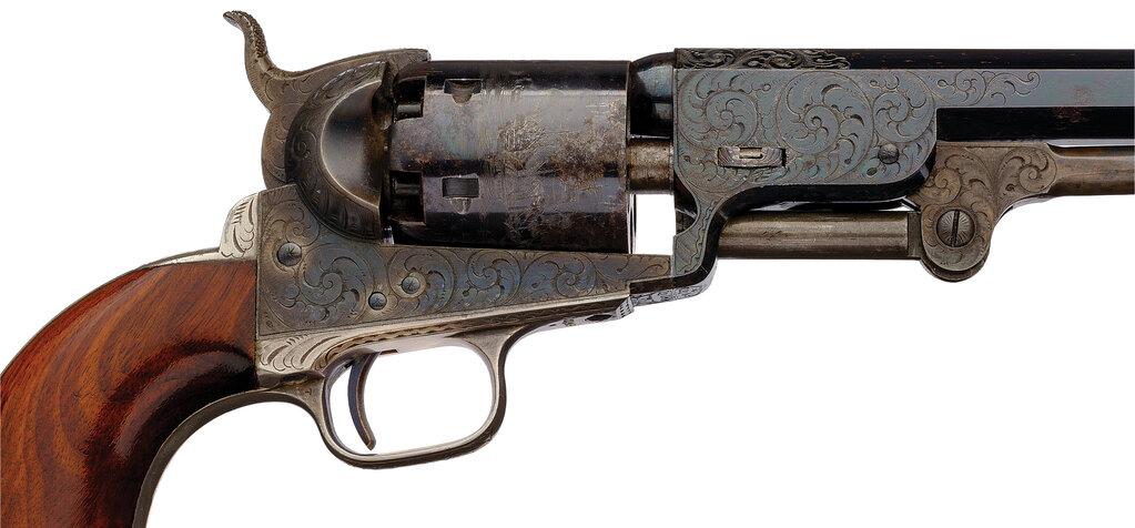 Cased Factory Engraved Colt Model 1851 Navy Percussion Revolver