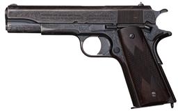 William H. Gough Master Engraved Colt Government Model Pistol