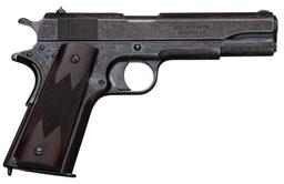 William H. Gough Master Engraved Colt Government Model Pistol