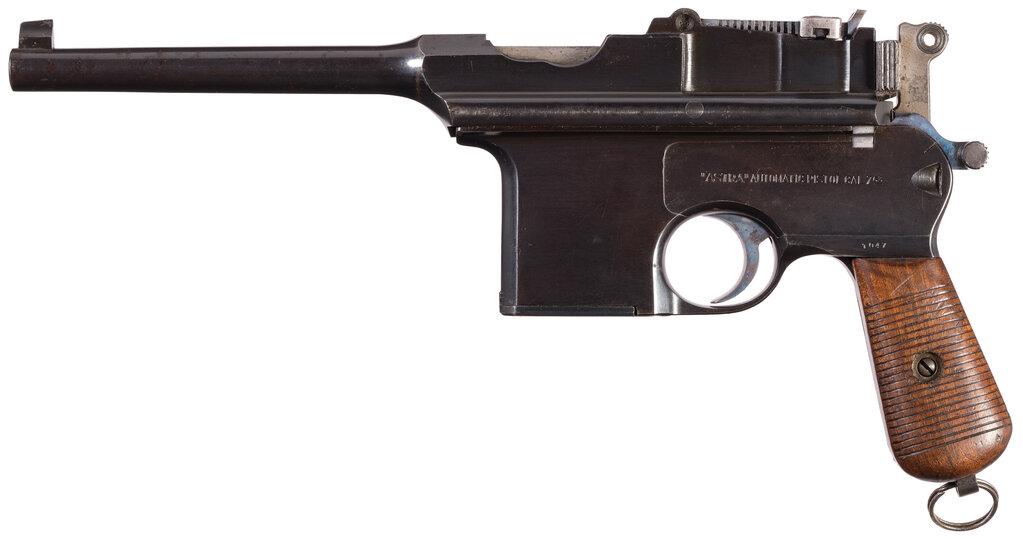 Astra Model 900 Broomhandle Semi-Automatic Pistol