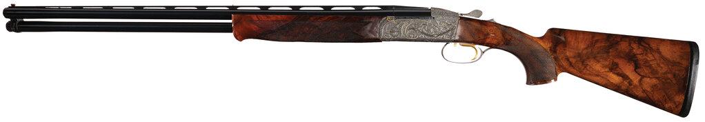 Engraved and Gold Inlaid Krieghoff K-20 Over/Under Shotgun