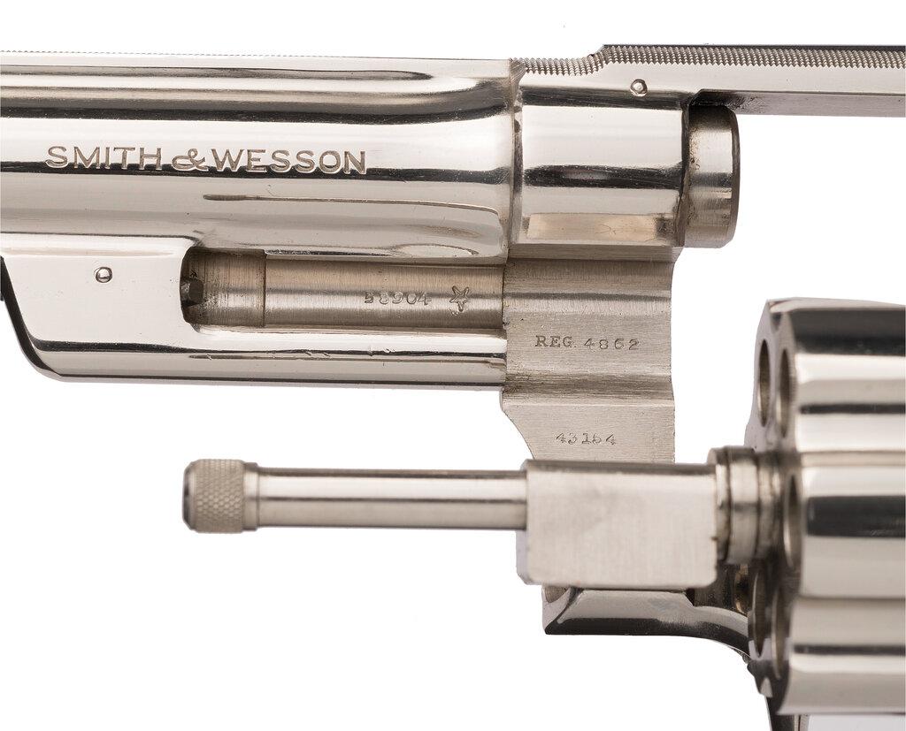 Police Nickel Smith & Wesson .357 Registered Magnum Revolver