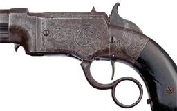 Engraved Smith & Wesson Volcanic No. 1 Lever Action Pistol