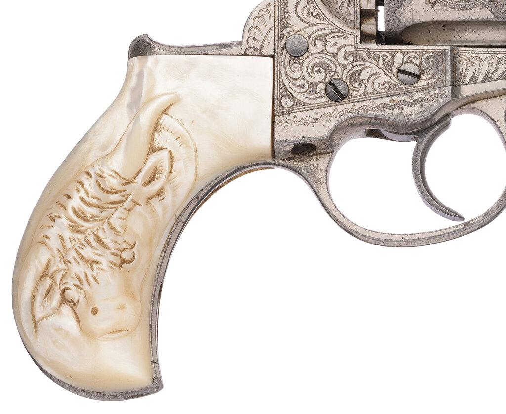 Texas Shipped Factory Engraved Colt Model 1877 Revolver