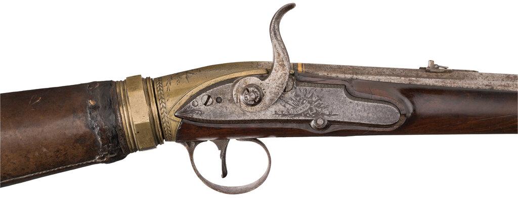 Engraved Stock Reservoir Air Gun by Edward Bate of London