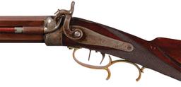J.H. Johnston Great Western Gun Works Percussion Double Rifle