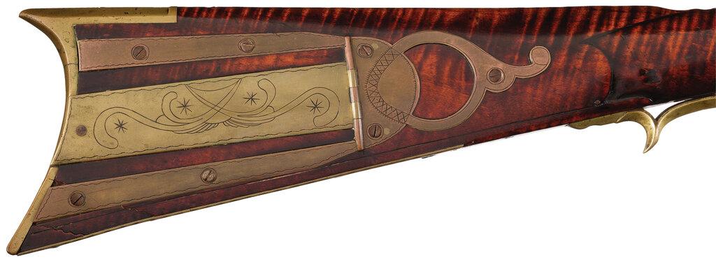 William Defibaugh Signed Bedford County Percussion Long Rifle