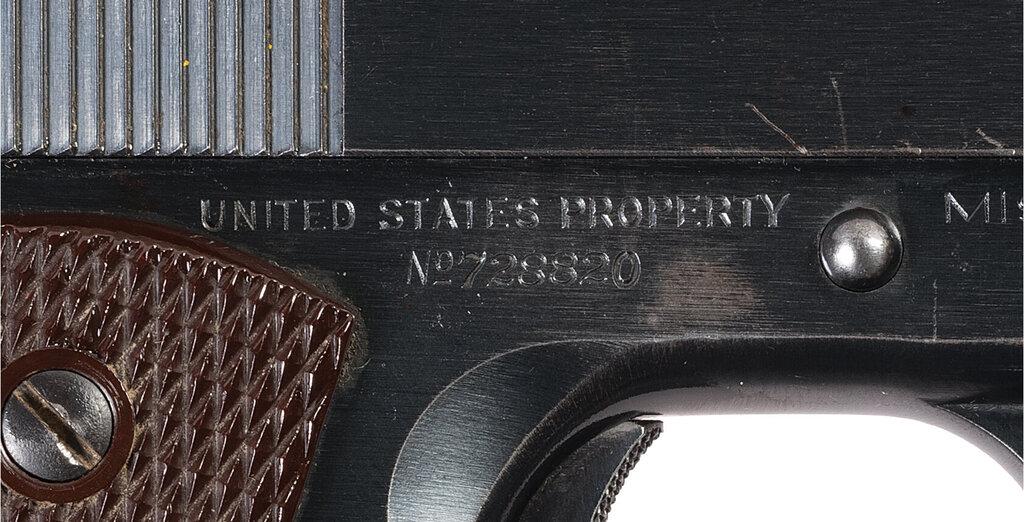Early WWII 1941 Production U.S. Colt Model 1911A1 Pistol