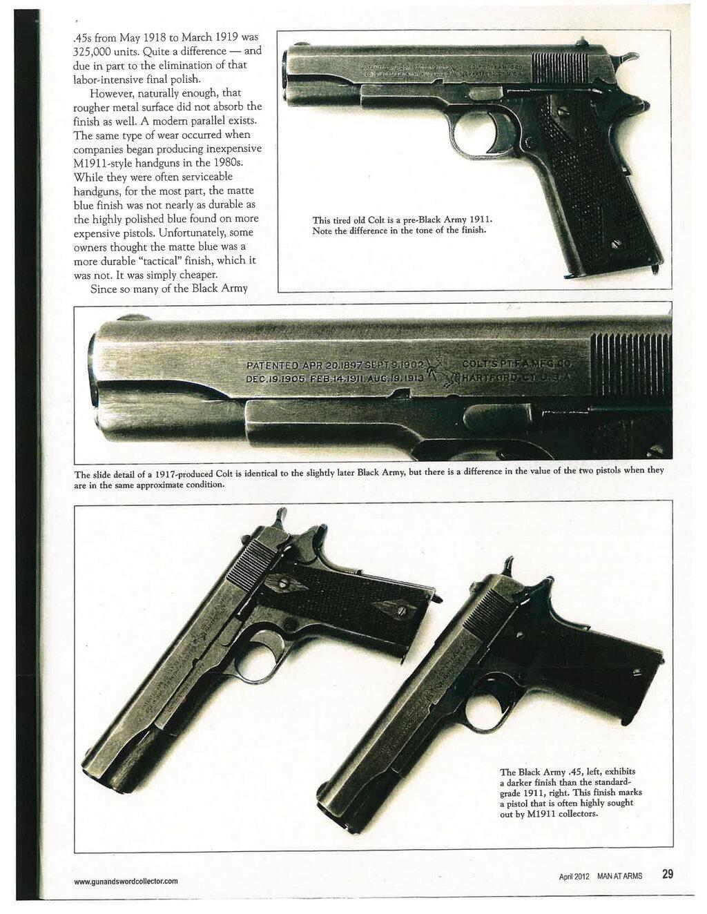 World War I U.S. Contract Colt Model 1911 Pistol