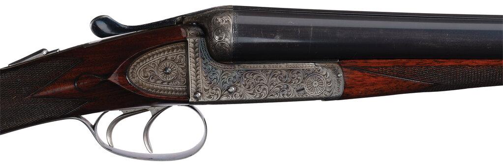 Pair of Charles Hellis & Sons Boxlock Double Barrel Shotguns