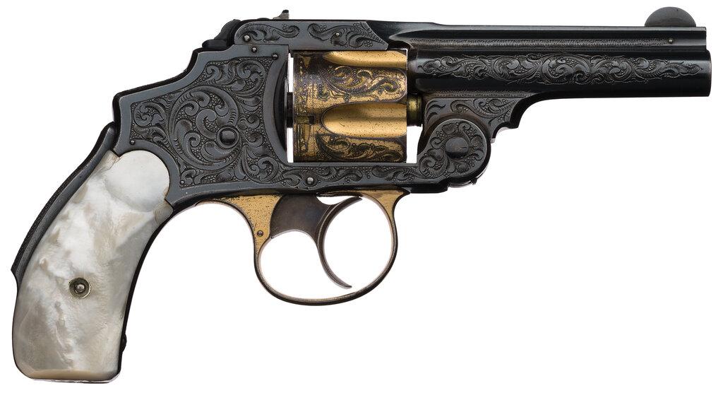 New York Engraved Smith & Wesson .38 Safety Hammerless Revolver
