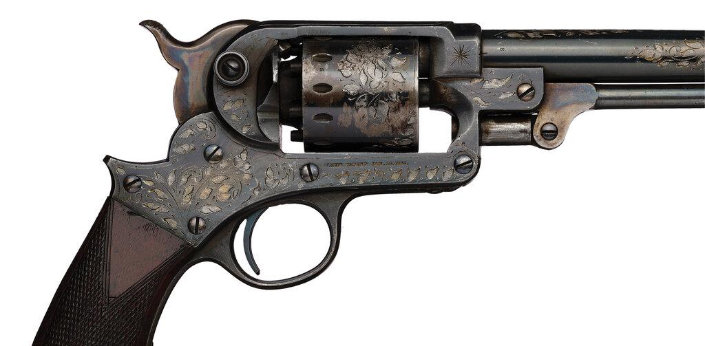 Engraved Civil War Starr Arms Co. Model 1863 Revolver