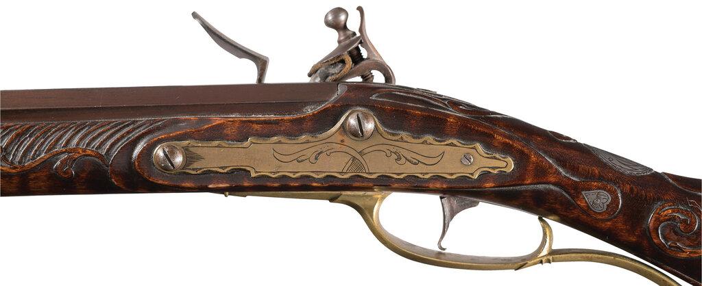 Wayne Watson 1982 Dated Contemporary Flintlock Kentucky Rifle