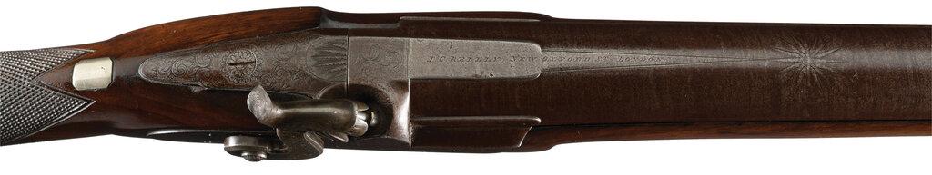 Engraved J.C. Reilly 8 Bore Single Barrel Percussion Shotgun