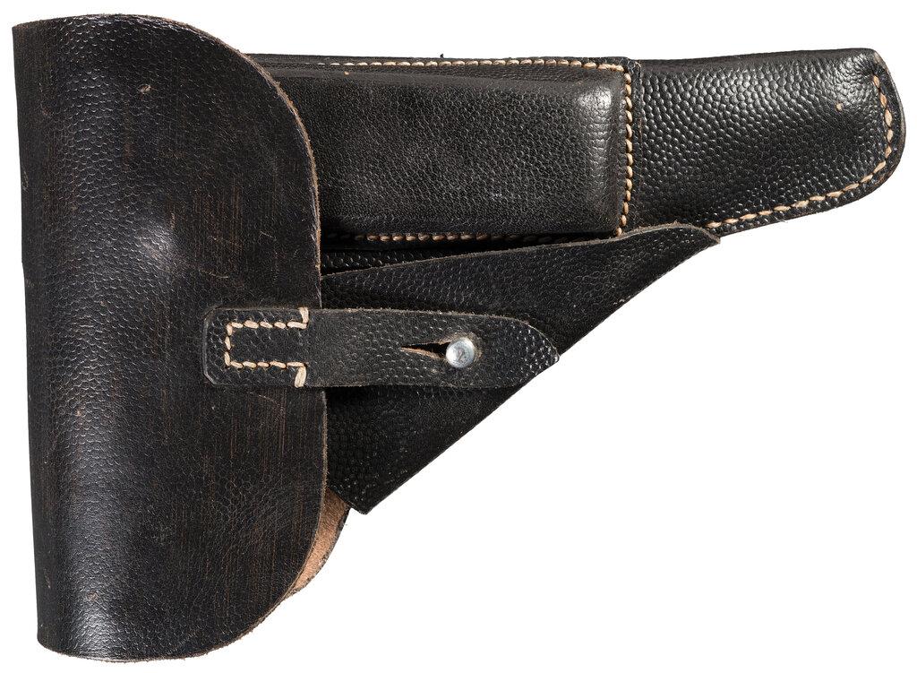 WWII Mauser "byf/44" Code P.38 Pistol with Pigskin Holster