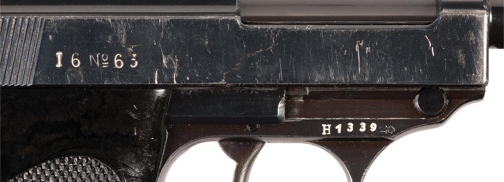 Swedish Contract Walther Model HP with Swedish Unit Marked Slide