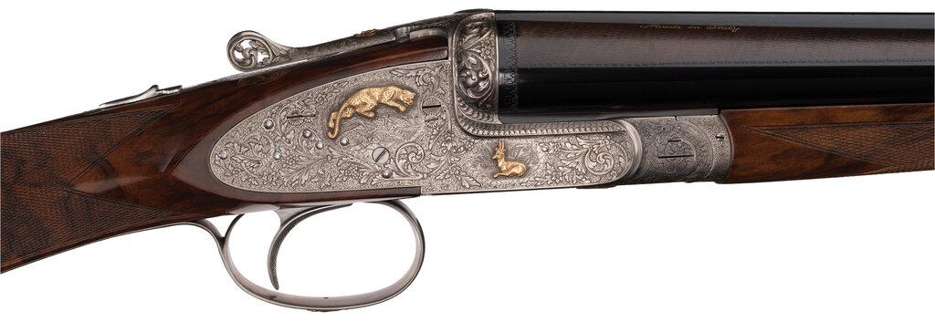 Engraved Vincenzo Bernardelli Sidelock Double Barrel Shotgun