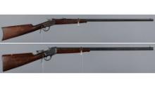 Two Winchester Model 1885 Falling Block Rifles