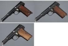 Three Spanish Astra Semi-Automatic Pistols