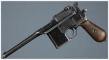 German Mauser C96 Bolo Broomhandle Semi-Automatic Pistol