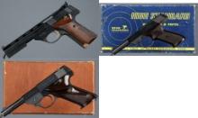 Three High Standard Semi-Automatic Pistols with Boxes