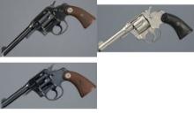 Three Colt Police Positive Double Action Revolvers