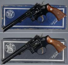 Two Smith & Wesson K-Frame Double Action Revolvers with Boxes