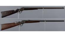 Two Winchester Model 1885 Single Shot Rifles