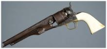 Engraved U.S. Civil War Colt Model 1860 Army Revolver