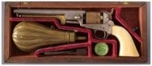 Cased Gold and Silver Plated Colt Model 1851 Navy Revolver