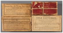 Four Vintage Ammunition Boxes