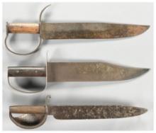 Three Large Confederate Pattern Bowie Knives