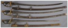 Three American Military Swords with Scabbards