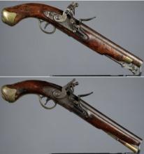 Two Napoleonic Wars Era British Flintlock Pistols