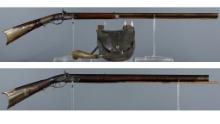 Two Engraved American Percussion Rifles