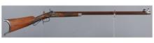 Engraved Unknown Contemporary Half Stock Percussion Target Rifle