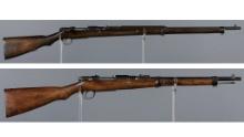 Two Japanese Type 30 "Hook Safety" Bolt Action Rifles