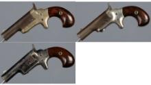 Three Colt No. 3 Derringers