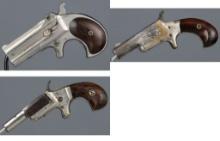 Three Antique American Pistols