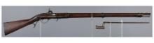 U.S. Harpers Ferry 1819 Hall Percussion Rifle with Bayonet