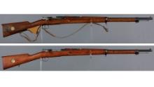 Two Swedish Carl Gustaf Mauser Bolt Action Rifles