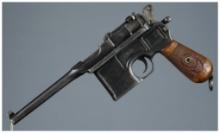 German "1920" Marked Mauser C96 Pistol with Holster Stock