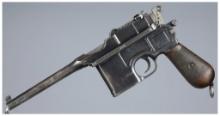 Imperial German Mauser C96 Broomhandle Pistol with Holster Stock