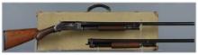 Winchester Model 1897 Slide Action Shotgun Two Barrel Set