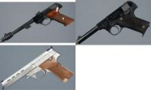 Three High Standard .22 LR Semi-Automatic Pistols