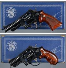 Two Smith & Wesson Model 24-3 Double Action Revolvers with Boxes