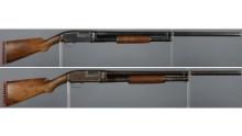 Two Winchester Model 12 Slide Action Shotguns