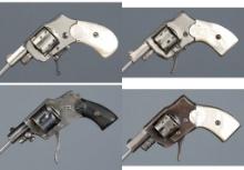 Four Double Action Pocket Revolvers