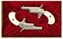 Cased Consecutive Pair of Colt Fourth Model Derringers